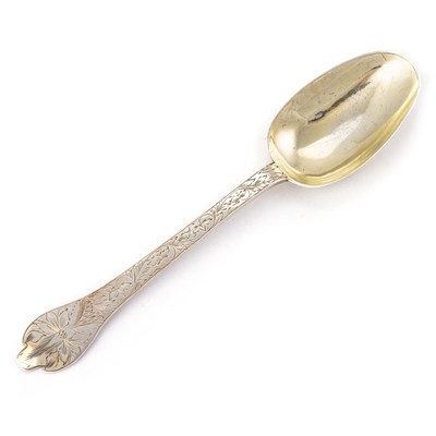 Lot 516 - A CHARLES II SILVER TREFID SPOON