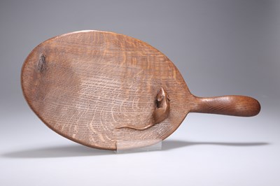 Lot 816 - ROBERT THOMPSON OF KILBURN, AN EARLY MOUSEMAN OAK CHEESEBOARD