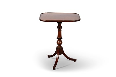 Lot 754 - A REGENCY MAHOGANY TRIPOD TABLE WITH AN ADJUSTABLE TOP