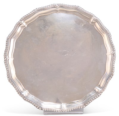 Lot 1204 - AN ELIZABETH II SILVER WAITER