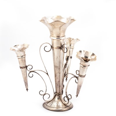 Lot 274 - A GEORGE V LARGE SILVER EPERGNE
