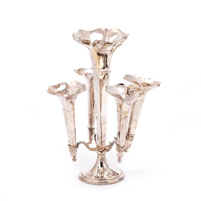 Lot 373 - A SMALL GEORGE V SILVER EPERGNE