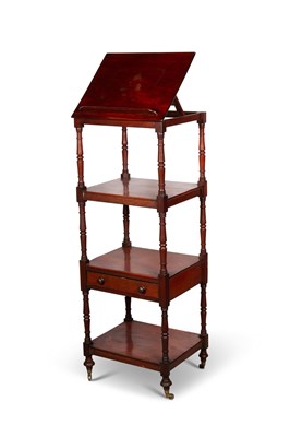 Lot 747 - AN EARLY 19TH CENTURY MAHOGANY WHATNOT