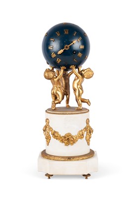 Lot 729 - A 19TH CENTURY FRENCH GLOBE CLOCK, VICENTIE ET CIE, PARIS