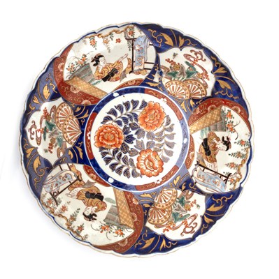 Lot 183 - A JAPANESE IMARI CHARGER, LATE 19TH CENTURY