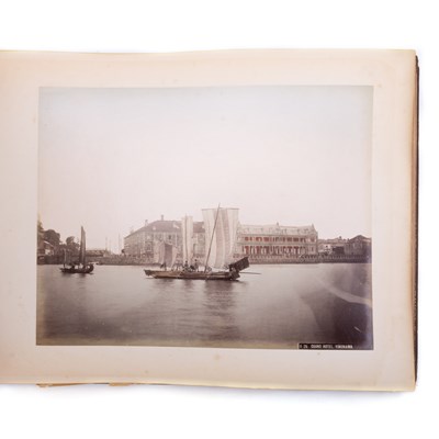 Lot 111 - AN EARLY 20TH CENTURY JAPANESE PHOTOGRAPH ALBUM