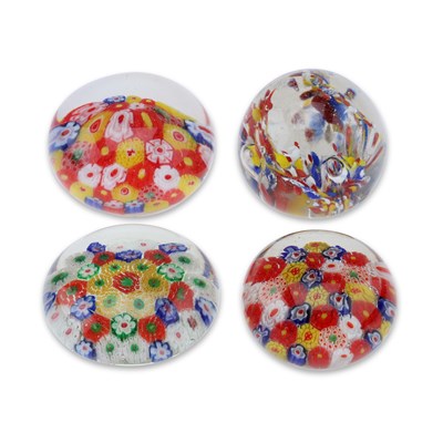 Lot 19 - FOUR GLASS PAPERWEIGHTS