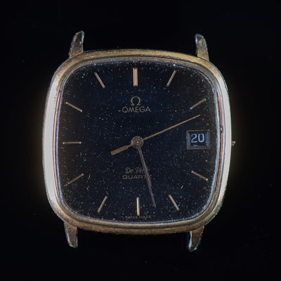 Lot 564 - A GOLD PLATED OMEGA DE VILLE WATCH HEAD