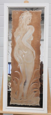 Lot 449 - A FRENCH ART DECO MIRROR