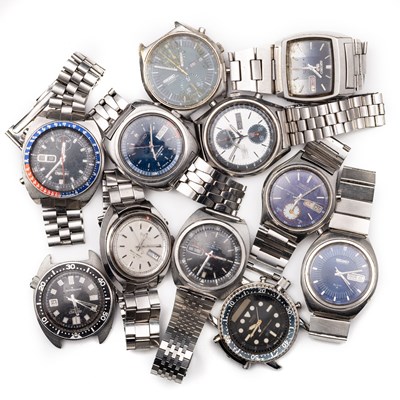 Lot 568 - A COLLECTION OF SEIKO WRISTWATCHES