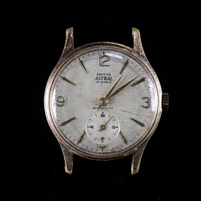 Lot 542 - A GOLD PLATED SMITHS ASTRAL WATCH HEAD