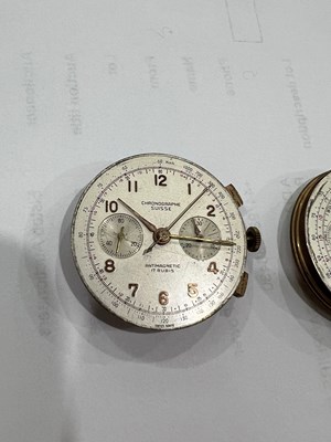 Lot 500 - THREE VINTAGE CHRONOGRAPH MOVEMENTS