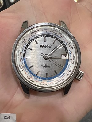 Lot 494 - A SEIKO SPECIAL EDITION ASIAN GAMES WORLDTIMER WATCH HEAD