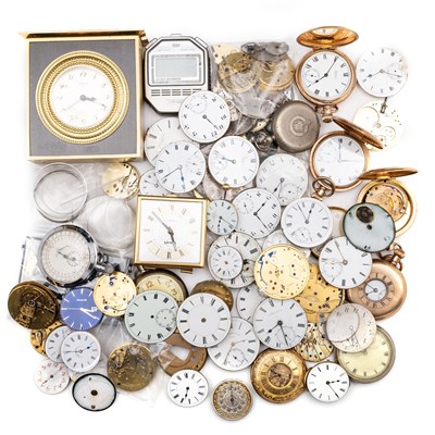 Lot 511 - A MIXED GROUP OF POCKET WATCHES AND WATCH MOVEMENTS