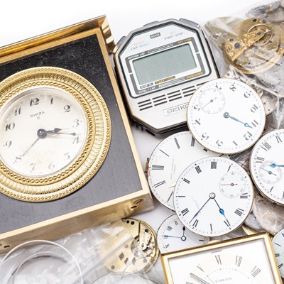 Lot 511 - A MIXED GROUP OF POCKET WATCHES AND WATCH MOVEMENTS