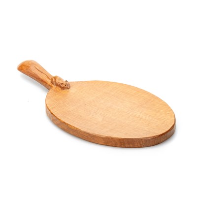 Lot 816 - ROBERT THOMPSON OF KILBURN, A MOUSEMAN OAK CHEESEBOARD