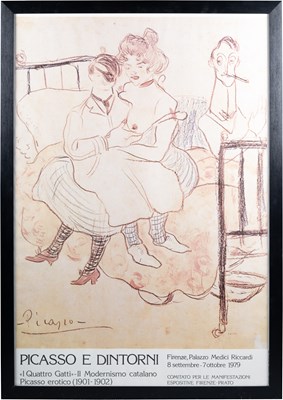 Lot 670 - FRAMED PICASSO EXHIBITION POSTER