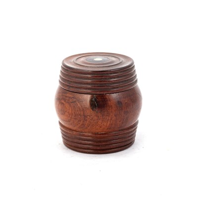 Lot 808 - AN EARLY 19TH CENTURY SPICE BARREL