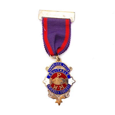 Lot 295 - AN ELIZABETH II SILVER AND ENAMEL MASONIC JEWEL