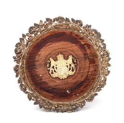 Lot 412 - AN ELIZABETH II SILVER-GILT COMMEMORATIVE WINE COASTER