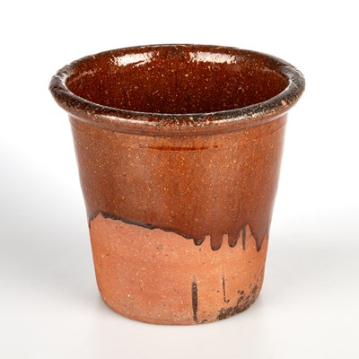 Lot A TERRACOTTA POT, ATTRIBUTED TO BUCKLEY, NORTH WALES, 19TH CENTURY