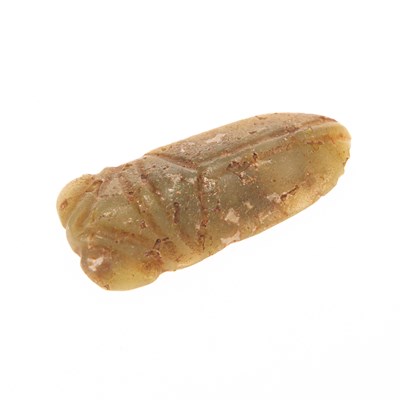 Lot 266 - A CHINESE JADE CICADA