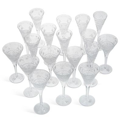 Lot 31 - A GOOD SET OF STUART CRYSTAL TABLE GLASSES