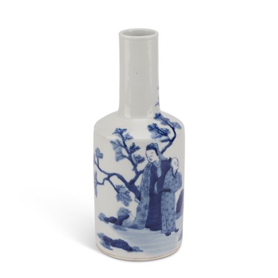 Lot 99 - A CHINESE BLUE AND WHITE VASE