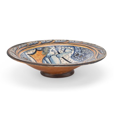 Lot 133 - A CONTINENTAL FAIENCE DISH