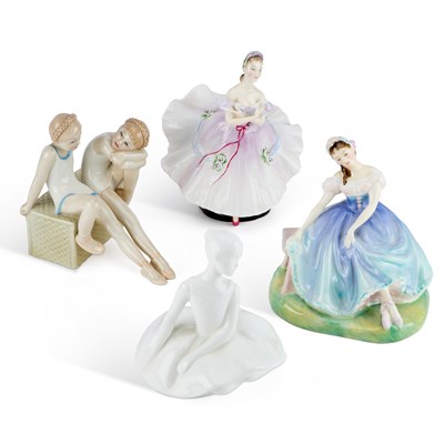 Lot 67 - A GROUP OF FOUR ROYAL DOULTON LADIES