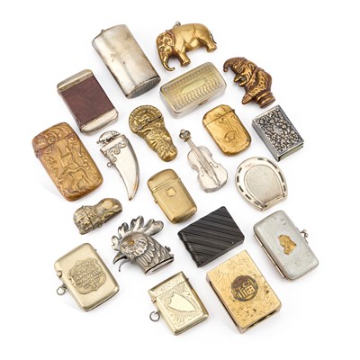 Lot 3 - A COLLECTION OF NOVELTY VESTA CASES