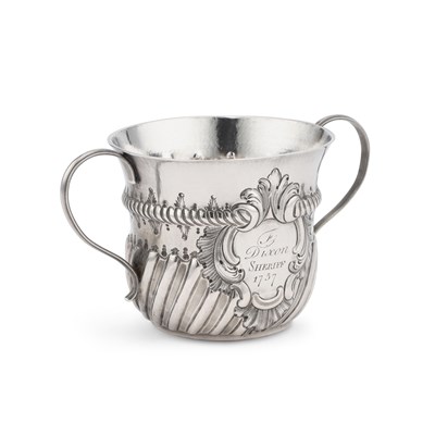 Lot 560 - A GEORGE II SILVER PORRINGER