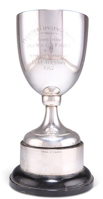 Lot 1218 - AN ELIZABETH II SILVER TROPHY CUP