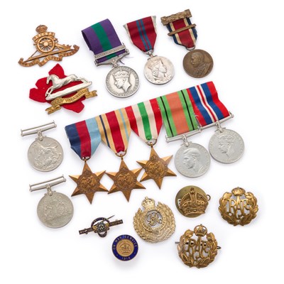 Lot 7 - A MIXED COLLECTION OF MEDALS