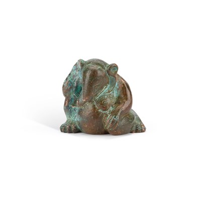 Lot 709 - A CHINESE BRONZE HAN-STYLE BEAR