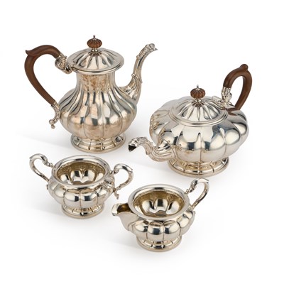Lot 185 - A CANADIAN STERLING SILVER FOUR-PIECE TEA SERVICE