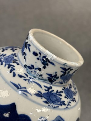 Lot 119 - THREE 19TH CENTURY CHINESE BLUE AND WHITE VASES