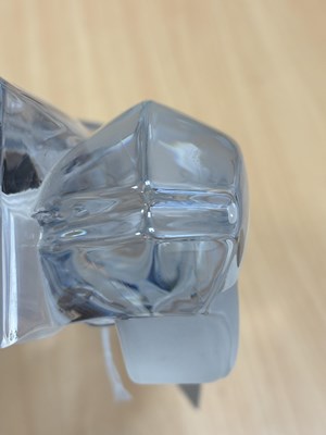 Lot 16 - A DAUM CRYSTAL GLASS 'BUGATTI COUPÉ RIVIERA' DESK-PIECE, DESIGNED BY XAVIER FROISSART