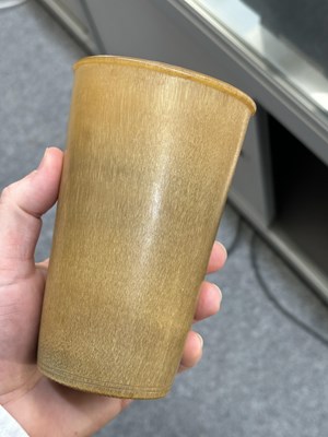 Lot 938 - A 19TH CENTURY RHINO HORN BEAKER