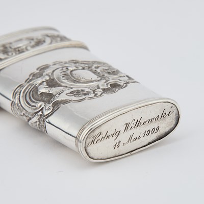 Lot 437 - A MID-18TH CENTURY SILVER ETUI