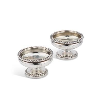 Lot 432 - A PAIR OF GEORGE III SILVER SALTS
