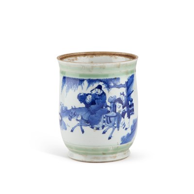 Lot 119 - A CHINESE BLUE AND WHITE VASE