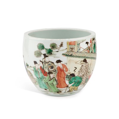 Lot 707 - A CHINESE FAMILLE VERTE PLANTER