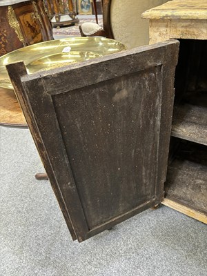 Lot 722 - A 19TH CENTURY FRENCH PAINTED PINE DRESSER AND RACK