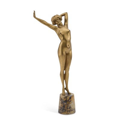 Lot 557 - AFTER PAUL PHILIPPE, ' LE RÉVEIL', A BRONZE FIGURE OF A FEMALE NUDE