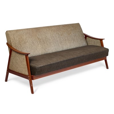 Lot 1101 - A VINTAGE EKORNES TEAK SOFA BED