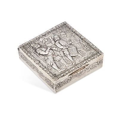 Lot 359 - A GERMAN SILVER BOX