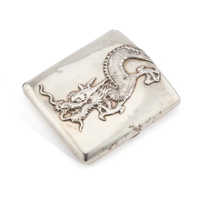 Lot 208 - A CHINESE SILVER CIGARETTE CASE