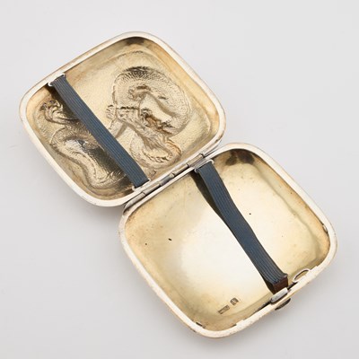 Lot 212 - A CHINESE SILVER CIGARETTE CASE