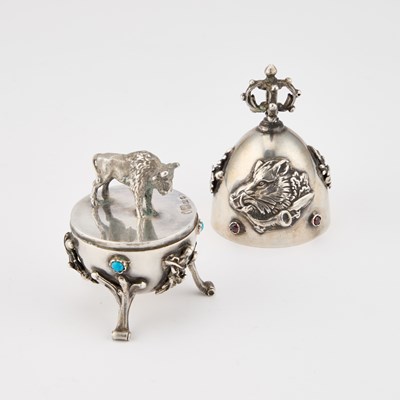Lot 248 - A RUSSIAN SILVER EGG